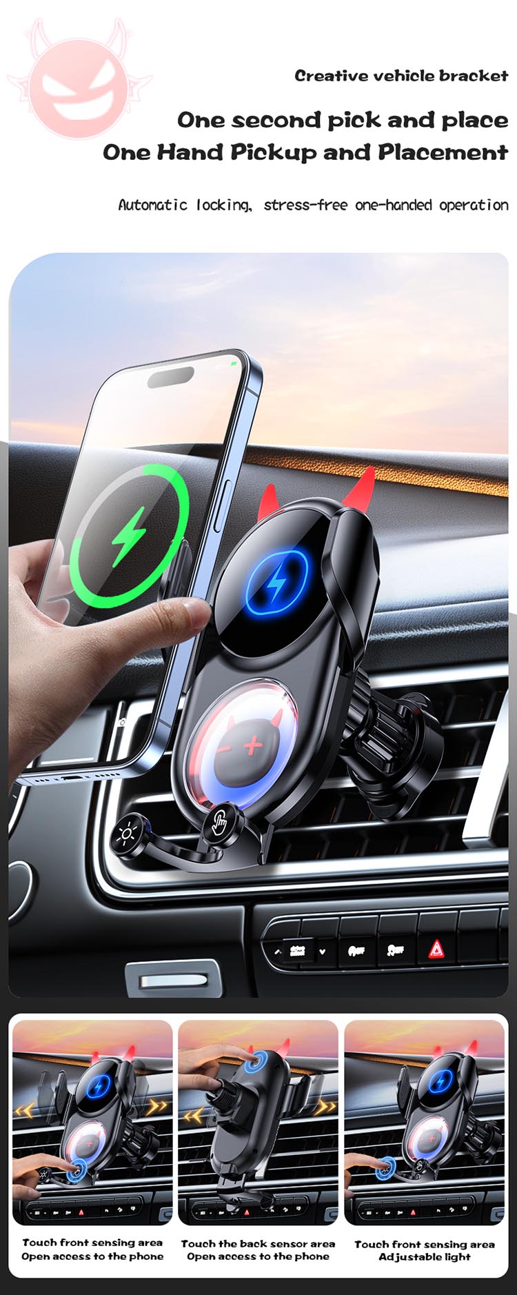 D1 Car Charger, D1 Car Bracket, D1 Wireless Car Charger,D1 Wireless Charger, Car Phone Holder,Phone Car Holder,Car Charger Mount,Magnetic Charging Holder